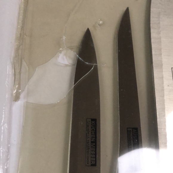 KucheStolz Precision Crafed 6 piece Cutlery Set Knife Sharpener & Cutting Board - Picture 5 of 10